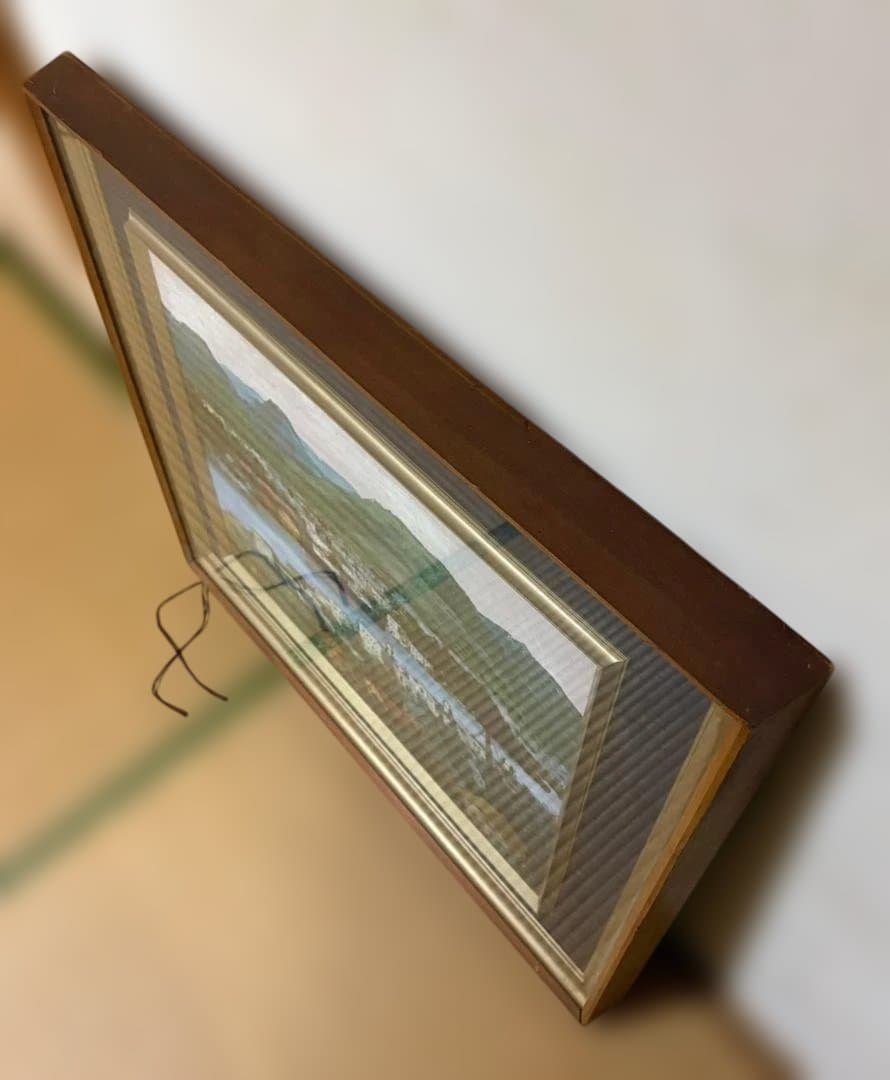 1 / 7 【真作】島本良平　尾道風景 F10号 油彩画 額装品