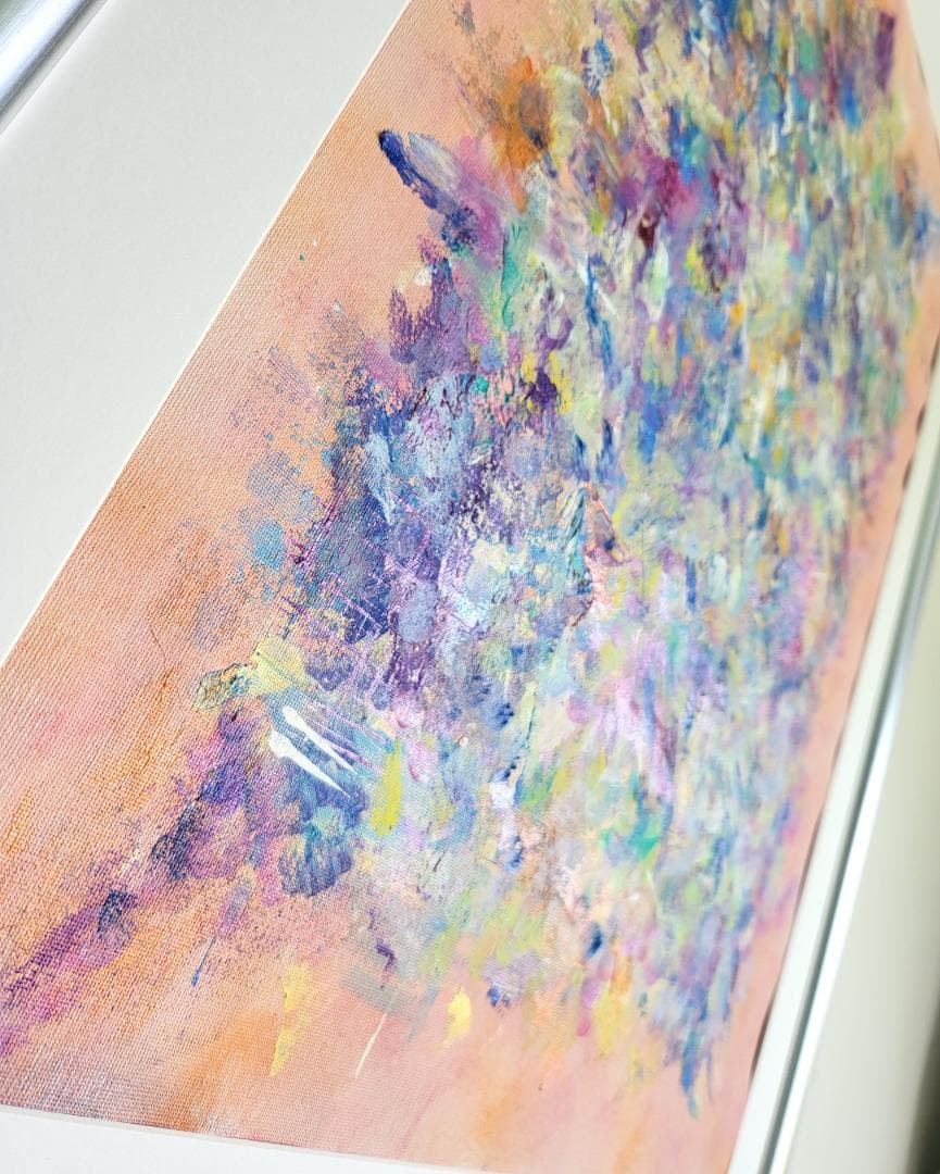 香水 / 抽象画 77×56㎝ B2 額縁セット 原画1点のみ モダンアート