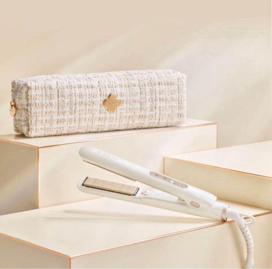 KINUJO シルクプレート 15mm ヘアアイロン　ホワイト KM001