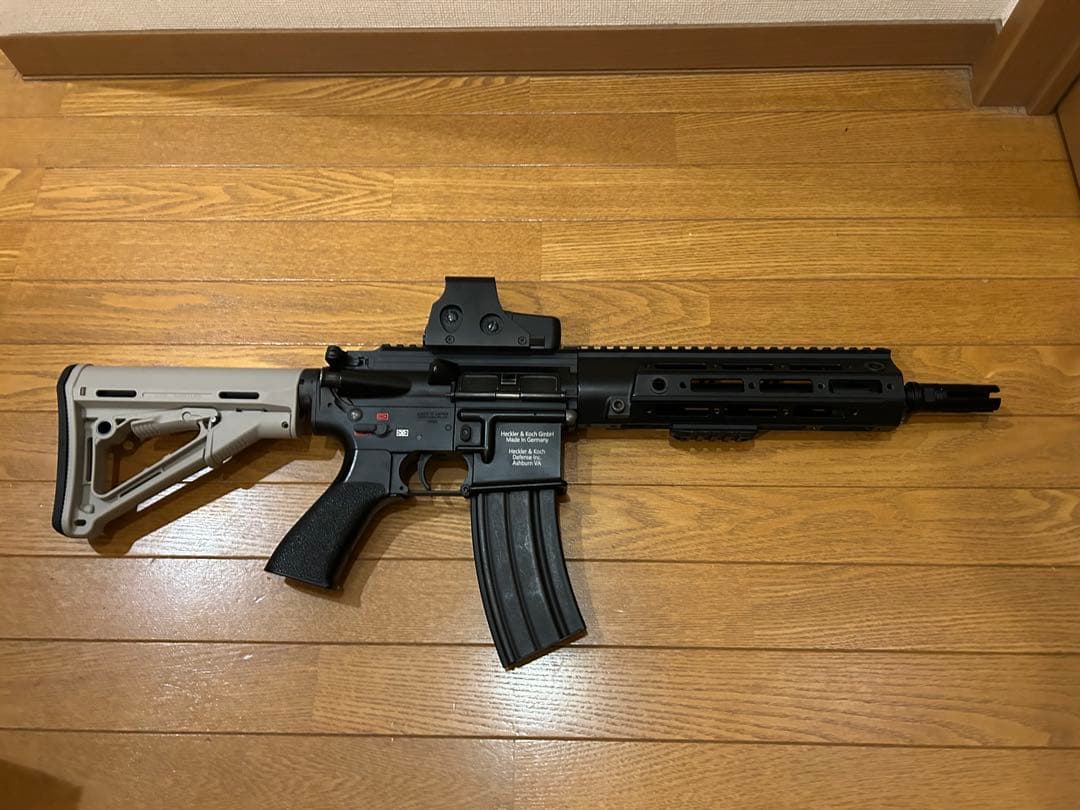 東京マルイ製HK416D ハンドガード、ストック、ダットサイト等シールズ仕様