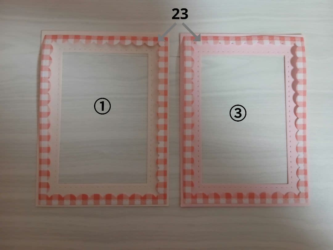 ダイカット　フレームオーダーページ