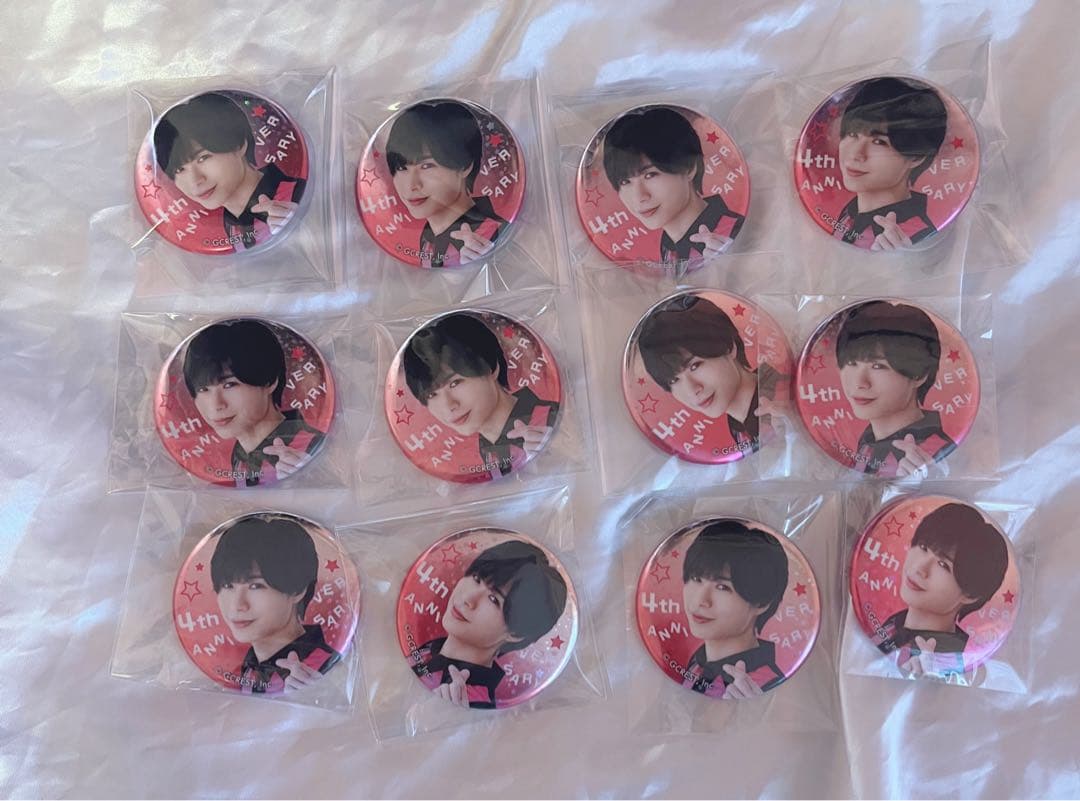 GOALOUS5 4周年 ゴーラスピンク 缶バッジ 深町寿成