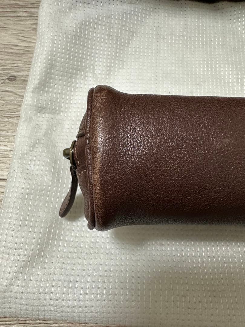 土屋鞄 トーンオイルヌメ オーバルペンケース