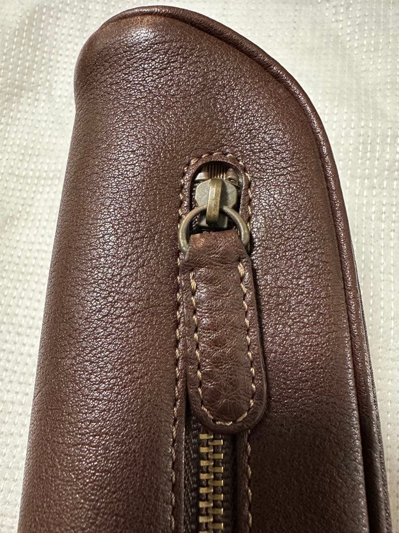 土屋鞄 トーンオイルヌメ オーバルペンケース