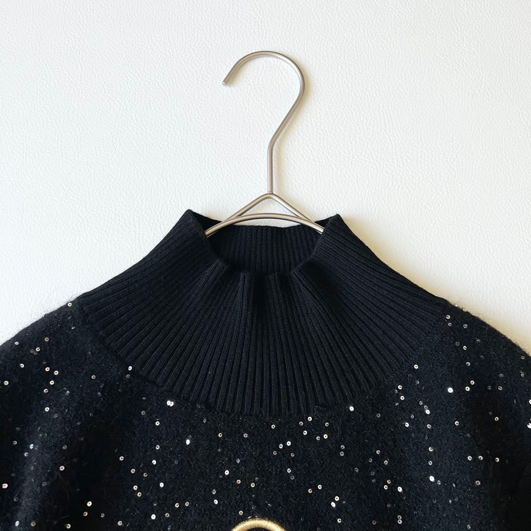 3202【美品】マークアンドロナ　タートルネックニット　ブランクスカル　23AW