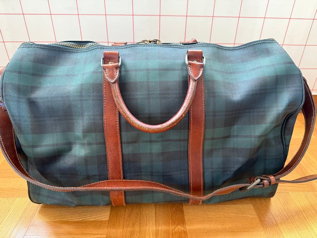 ゴ*ト様 ラルフローレン Polo Ralph Laurenチェック柄ボストンバ