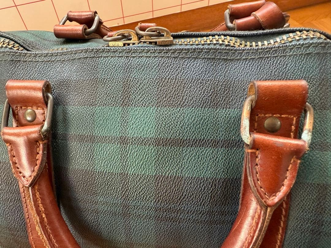 ゴ*ト様 ラルフローレン Polo Ralph Laurenチェック柄ボストンバ