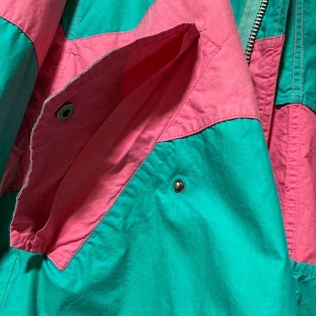 SK レア 90s ポロ ラルフローレン カラーブロック ヨットパーカー