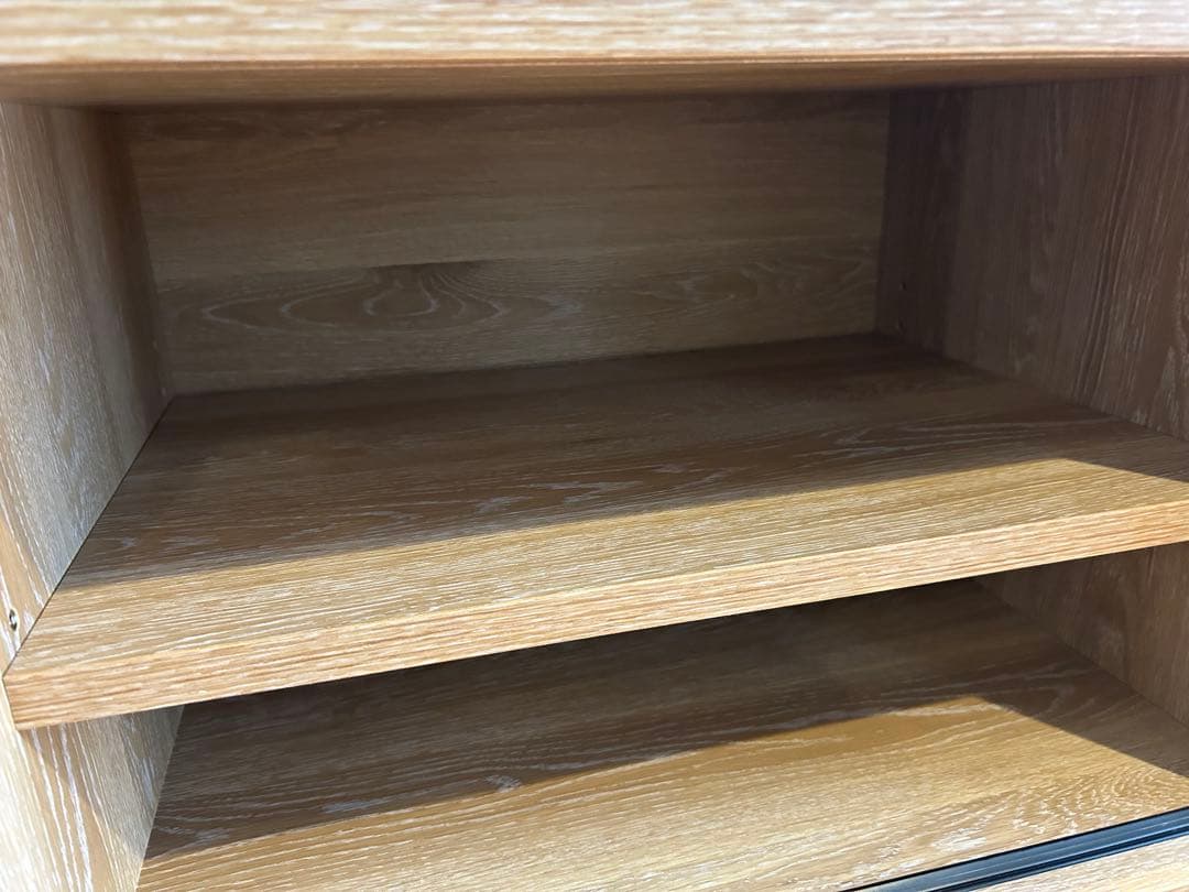 【極美品／大川家具】北欧テイスト/テレビボード/ナチュラル165cm