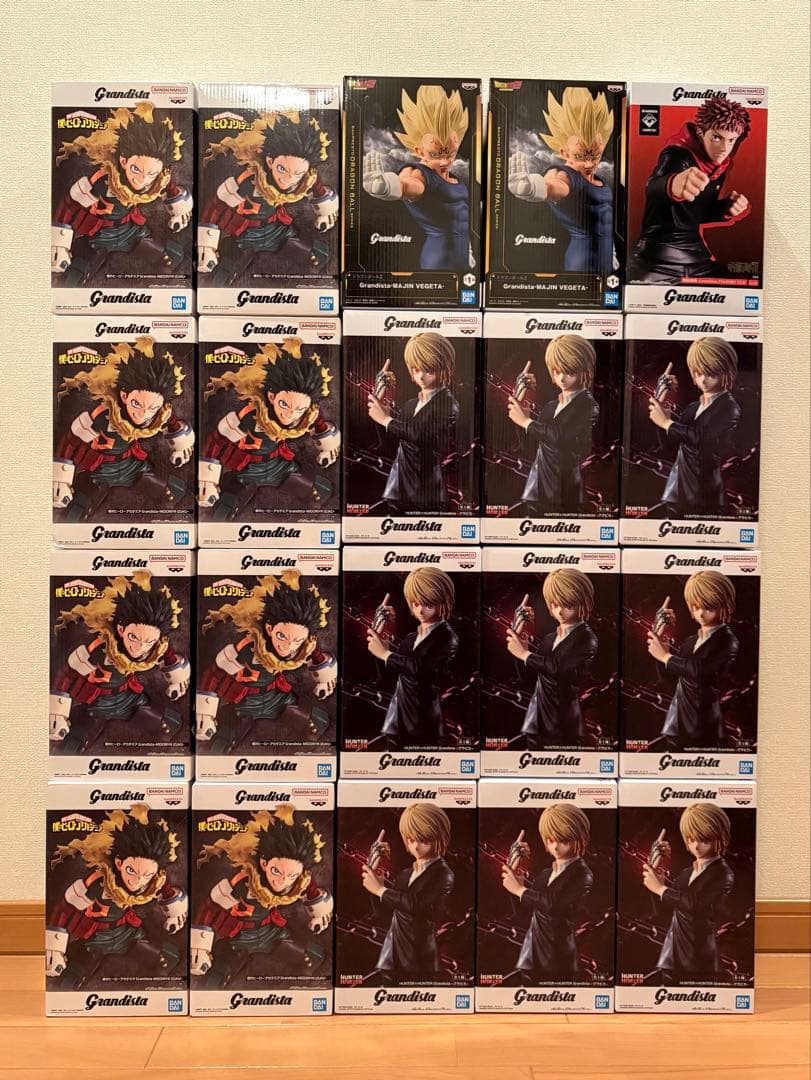 Grandista クラピカ　MAJIN VEGETA　緑谷出久虎杖悠仁　20個