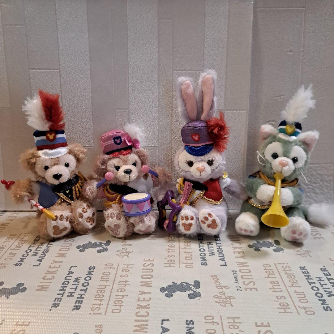 ダッフィー鼓笛隊　マーチングファン　ぬいぐるみストラップ