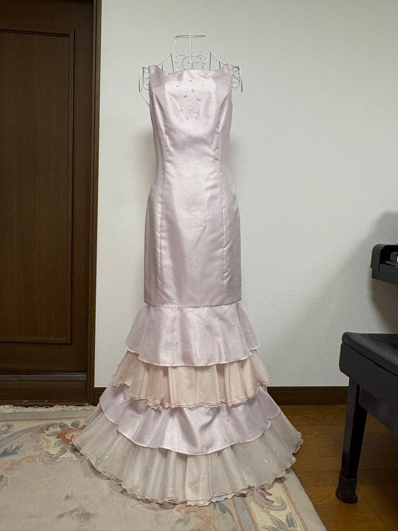 E*様 FUNQUETH フリルドレスとオーガンジーロングジレ　アクセサリー付き