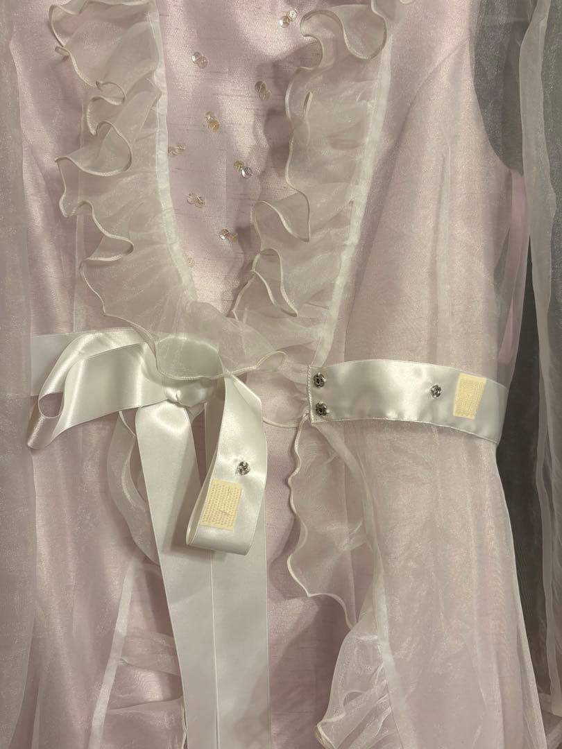 E*様 FUNQUETH フリルドレスとオーガンジーロングジレ　アクセサリー付き