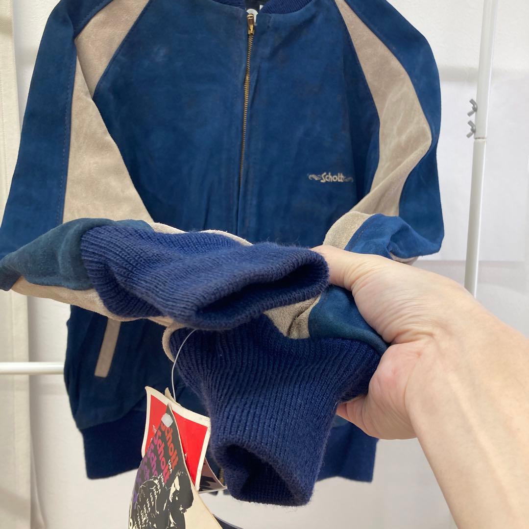 【希少】 Schott スエードレザー スタジャン デッドストック 42 サイズ