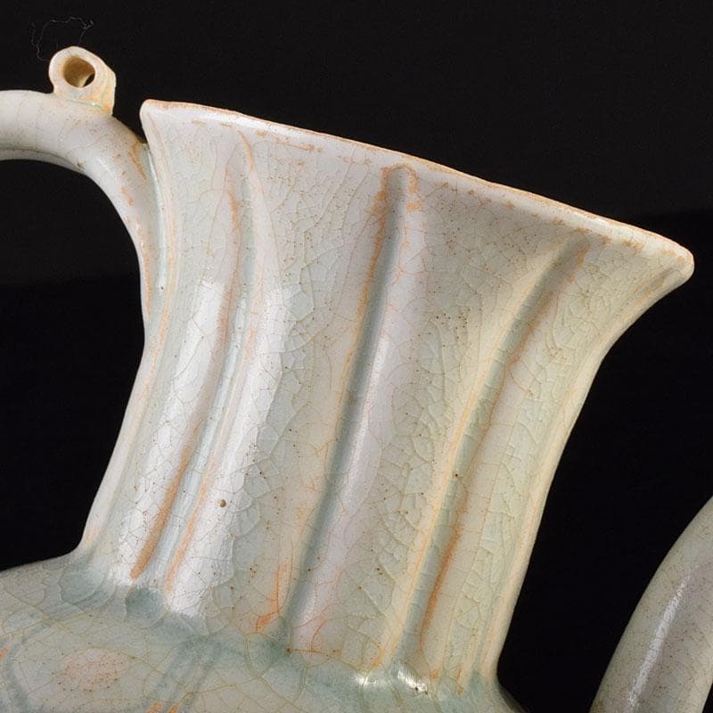 中国　影青　青白磁　花文　水注瓶　C　6980