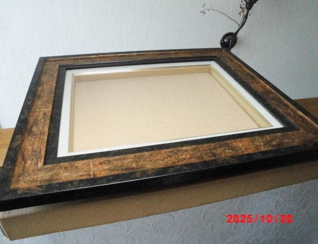 □ 木製デザイン額縁/F6号/E □