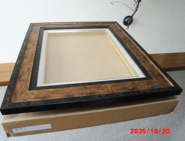 □ 木製デザイン額縁/F6号/E □