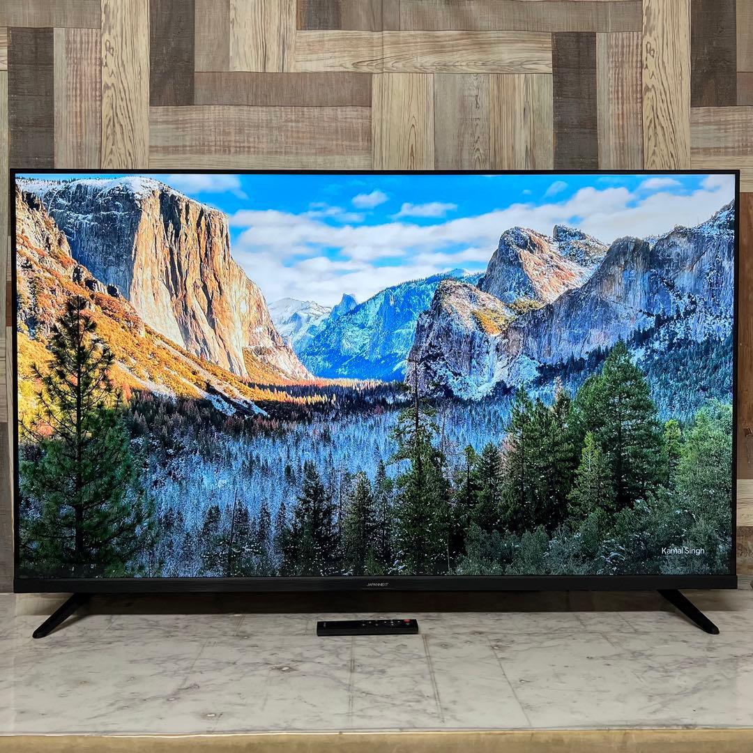 即日受渡❣️全国送料込昨年購入ジャパンネクスト50型4Kモニタースピーカーリモ付