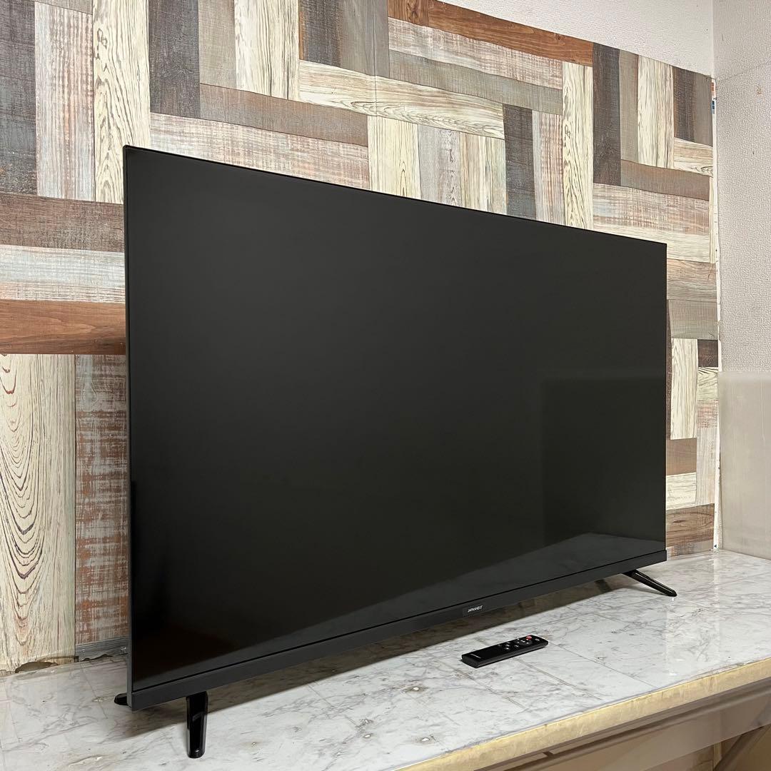 即日受渡❣️全国送料込昨年購入ジャパンネクスト50型4Kモニタースピーカーリモ付