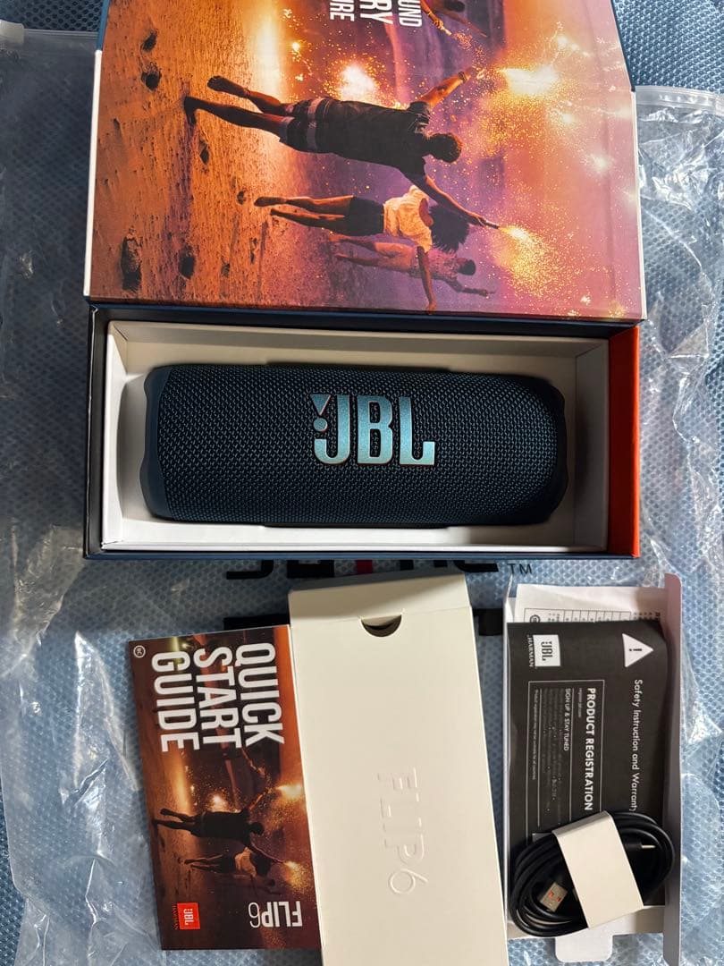 JBL FLIP6 ワイヤレススピーカー　ブルー　美中古　交渉可