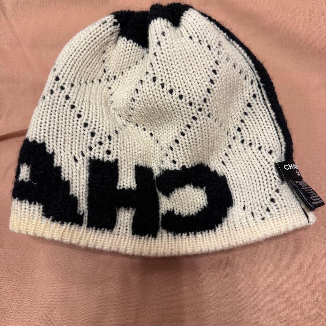 美品　シャネル　CHANELニット帽