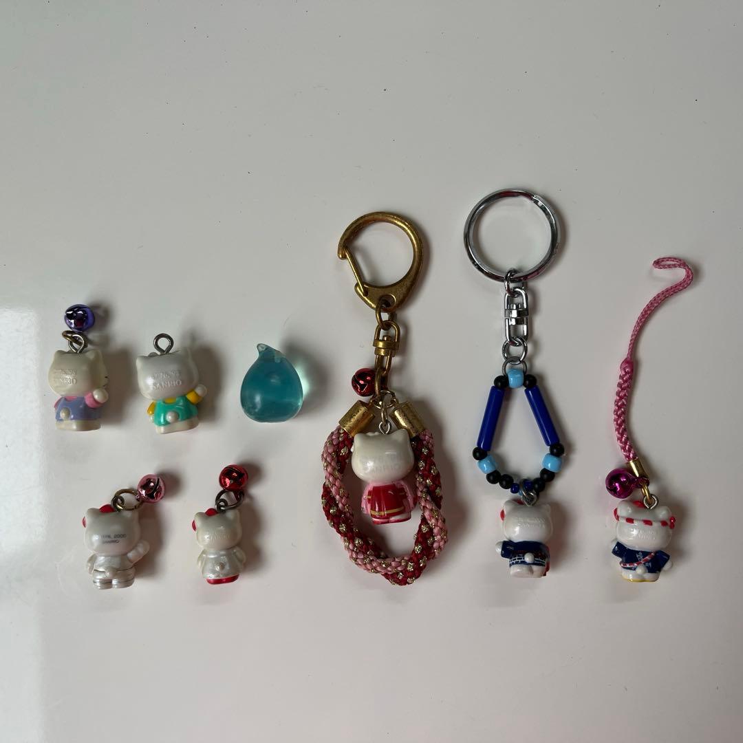 【キティちゃん】根付／キーホルダー♡おまとめ8個セット！