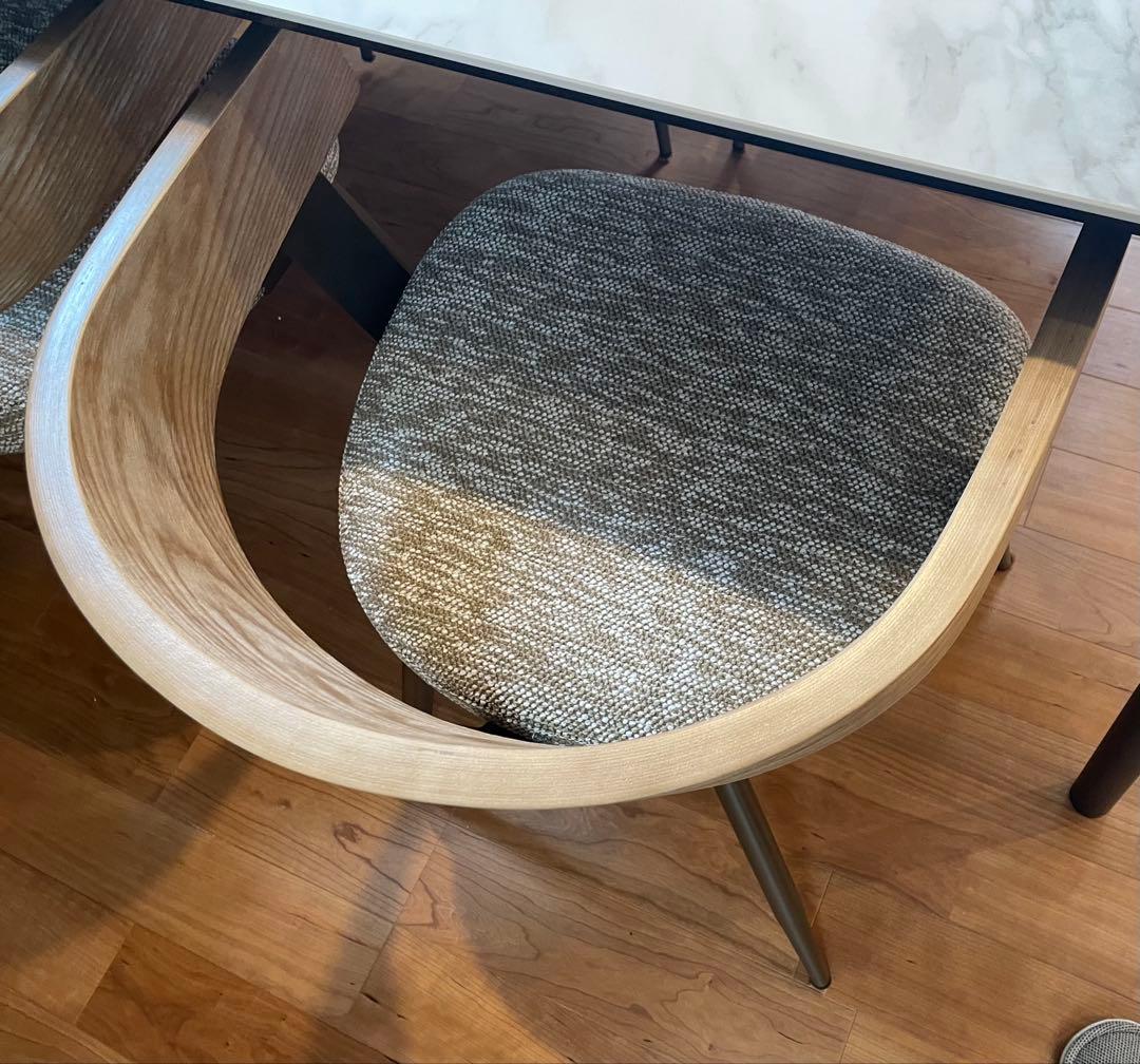 大理石風ダイニングテーブルセット　ダイニングチェア4脚　藤栄　GART ガルト