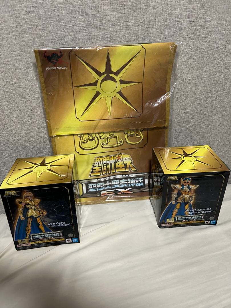 聖闘士聖衣神話 EX 黄金聖闘士 リバイバル版2体 ノベルティ付 3点セット