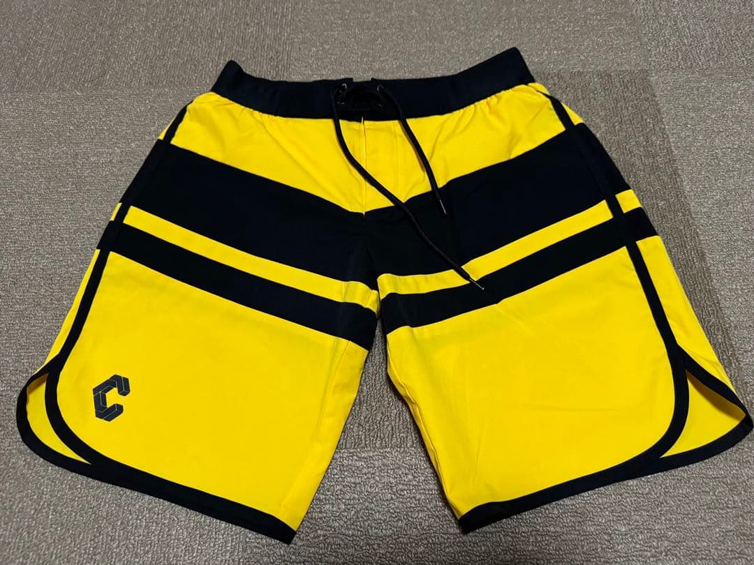 豚屋CRONOS ストライプ水着 イエロー