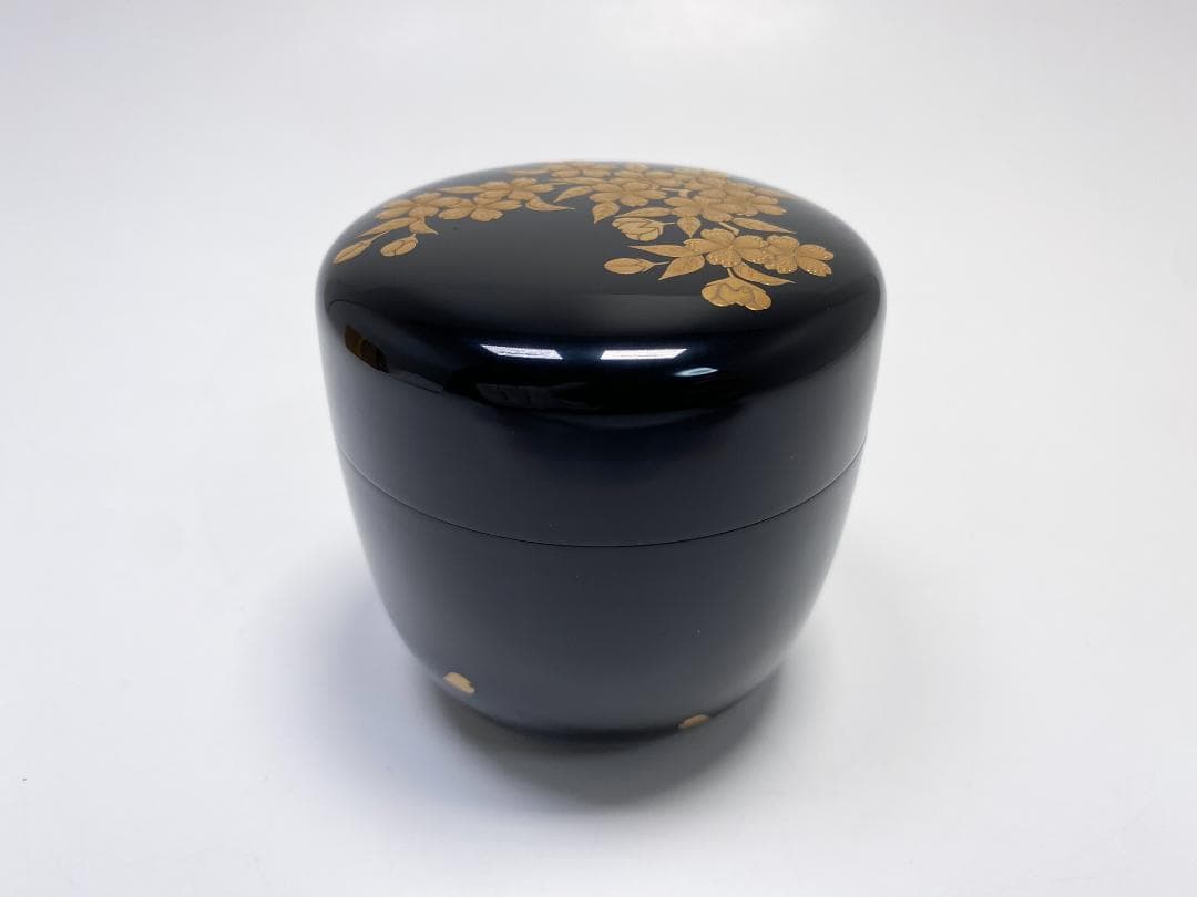 さくら 関口輔聖 蒔絵 大棗 尋牛斎 久田宗也 書付 茶道具 共箱