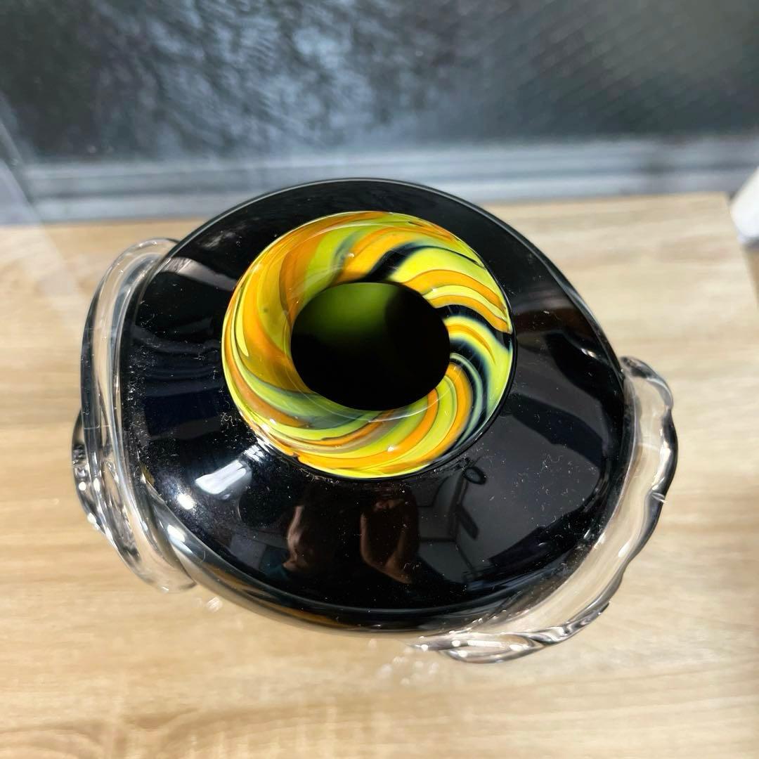 骨董　現代工芸　モダンアート　玉田恭子　雅硝子　花器　花入れ　花瓶　②