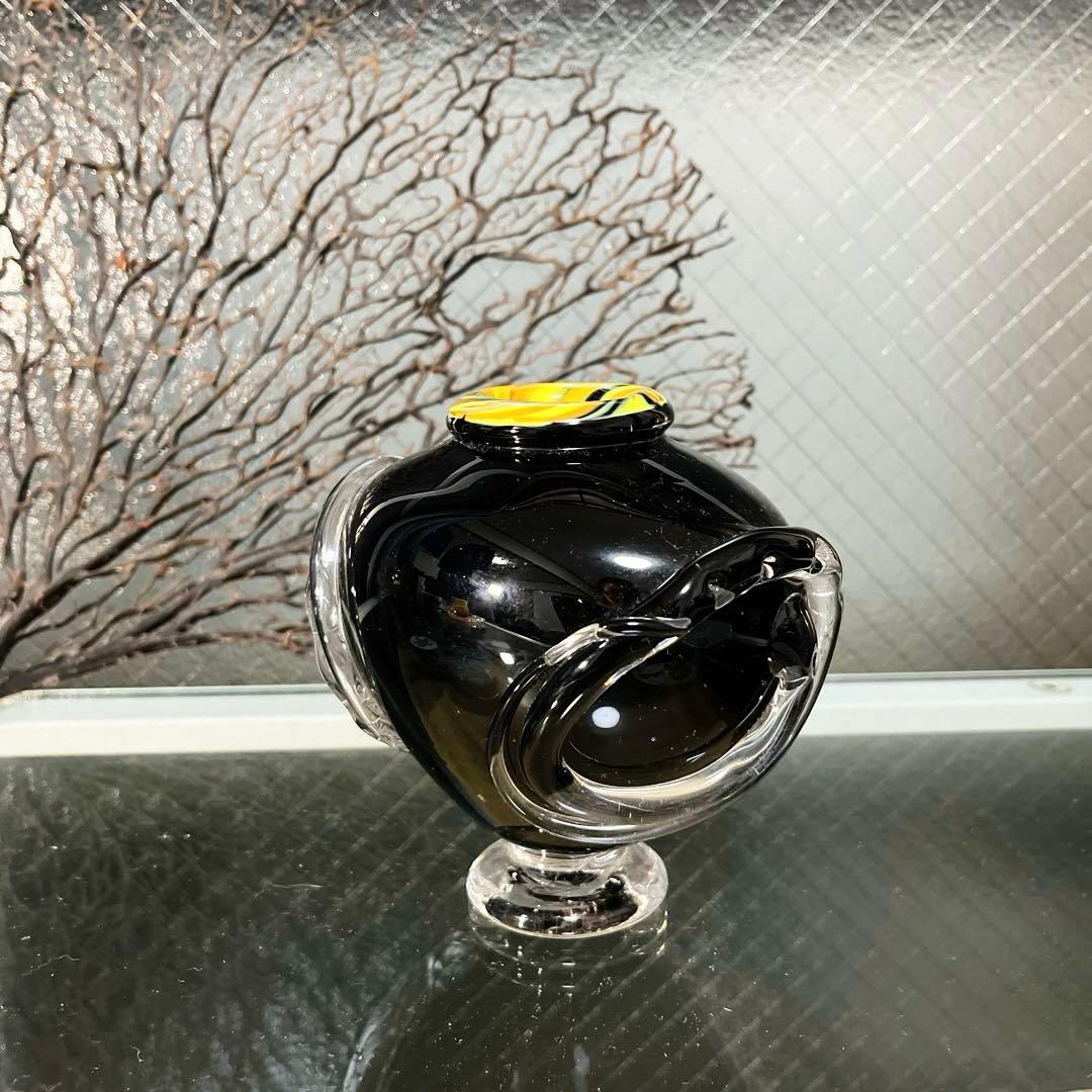 骨董　現代工芸　モダンアート　玉田恭子　雅硝子　花器　花入れ　花瓶　②