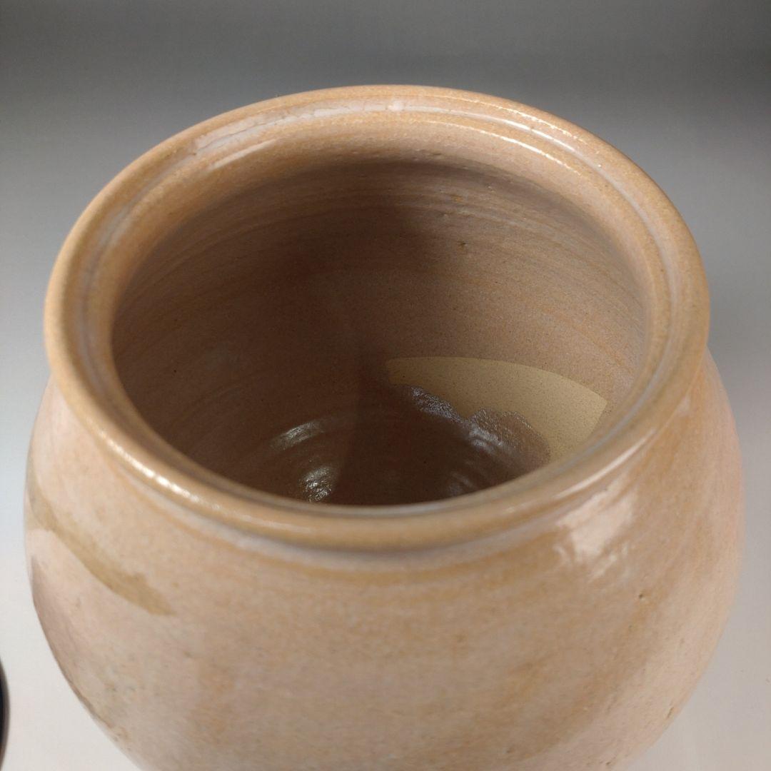 ア207 『小川幸彦　作』『唐津鉄絵　水指　共箱』塗蓋　茶道具