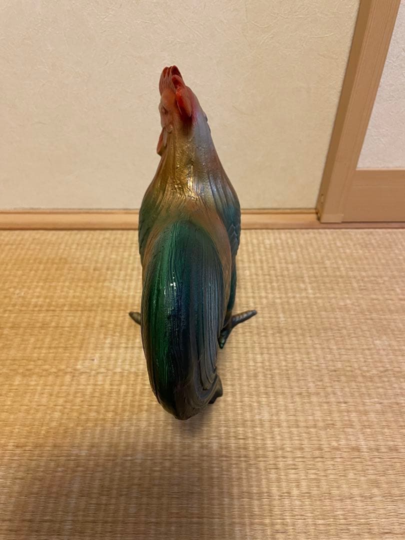 【高級】鉄製　ニワトリ　招福　干支　置物　オブジェ　金属工芸