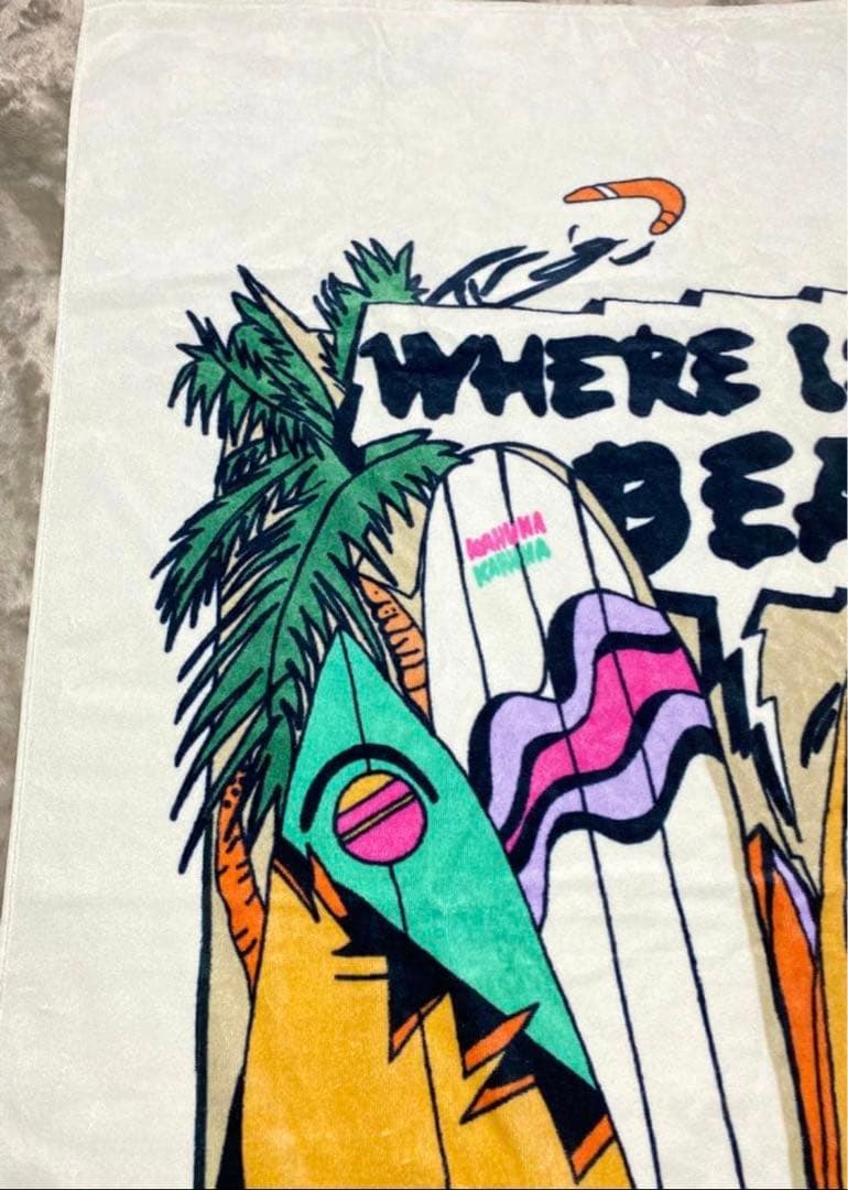 希少　廃盤品　adidas Originals 大判ビーチタオル アディダス