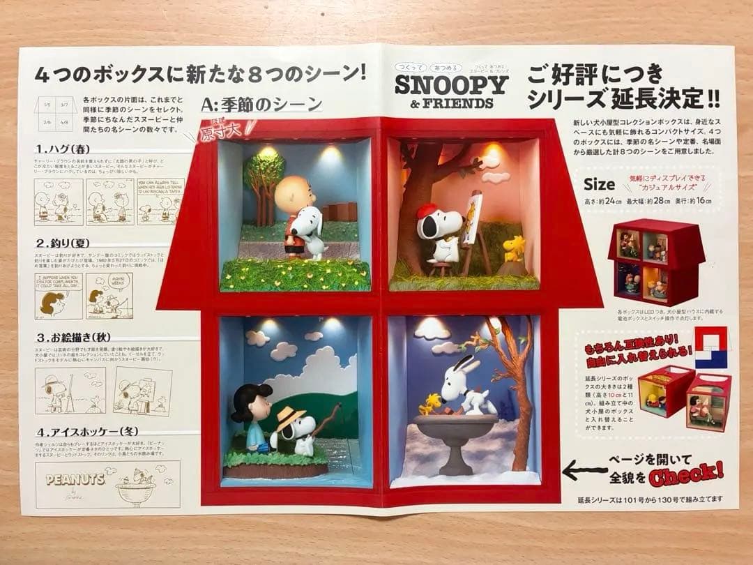 【デアゴスティーニ】スヌーピー&フレンズ 犬小屋型ボックスコレクション新品未組立