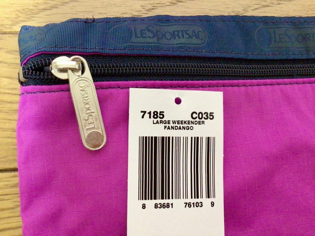 新品　レスポートサック　ラージウィークエンダー　ボストンバッグL ピンクネイビー