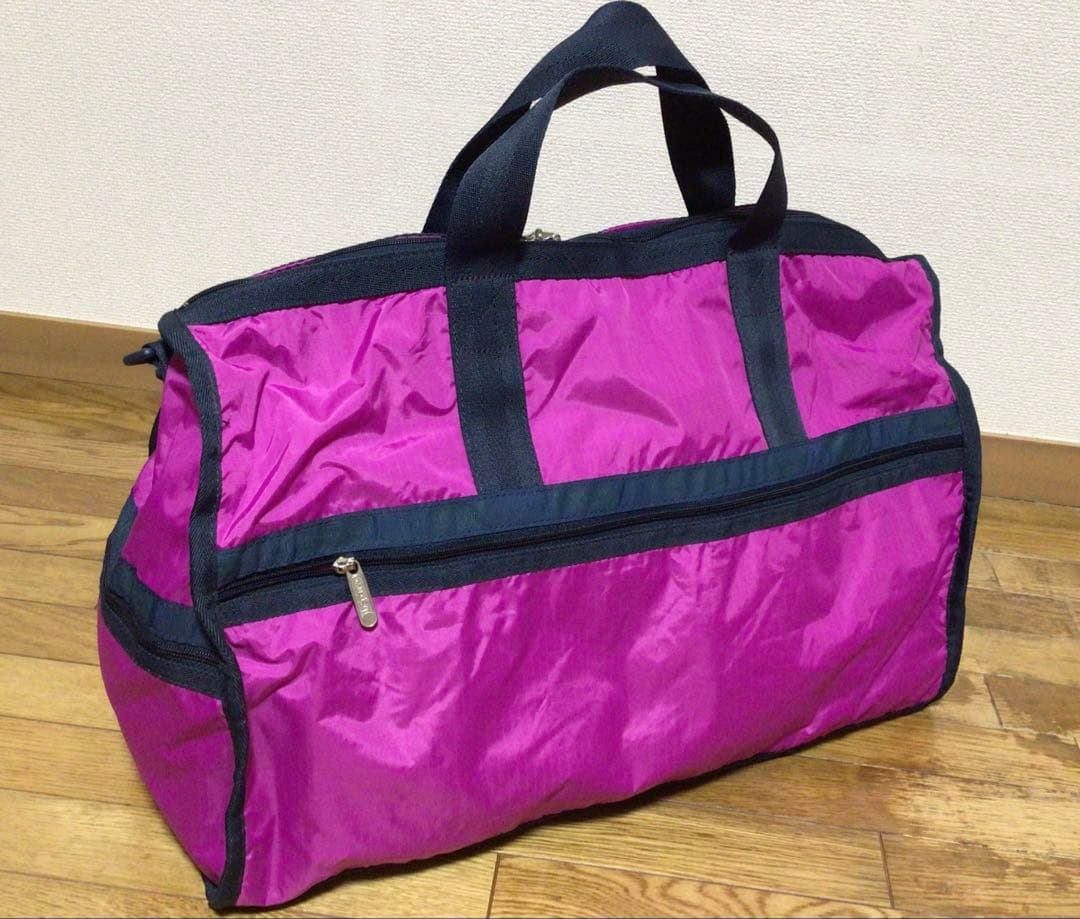 新品　レスポートサック　ラージウィークエンダー　ボストンバッグL ピンクネイビー