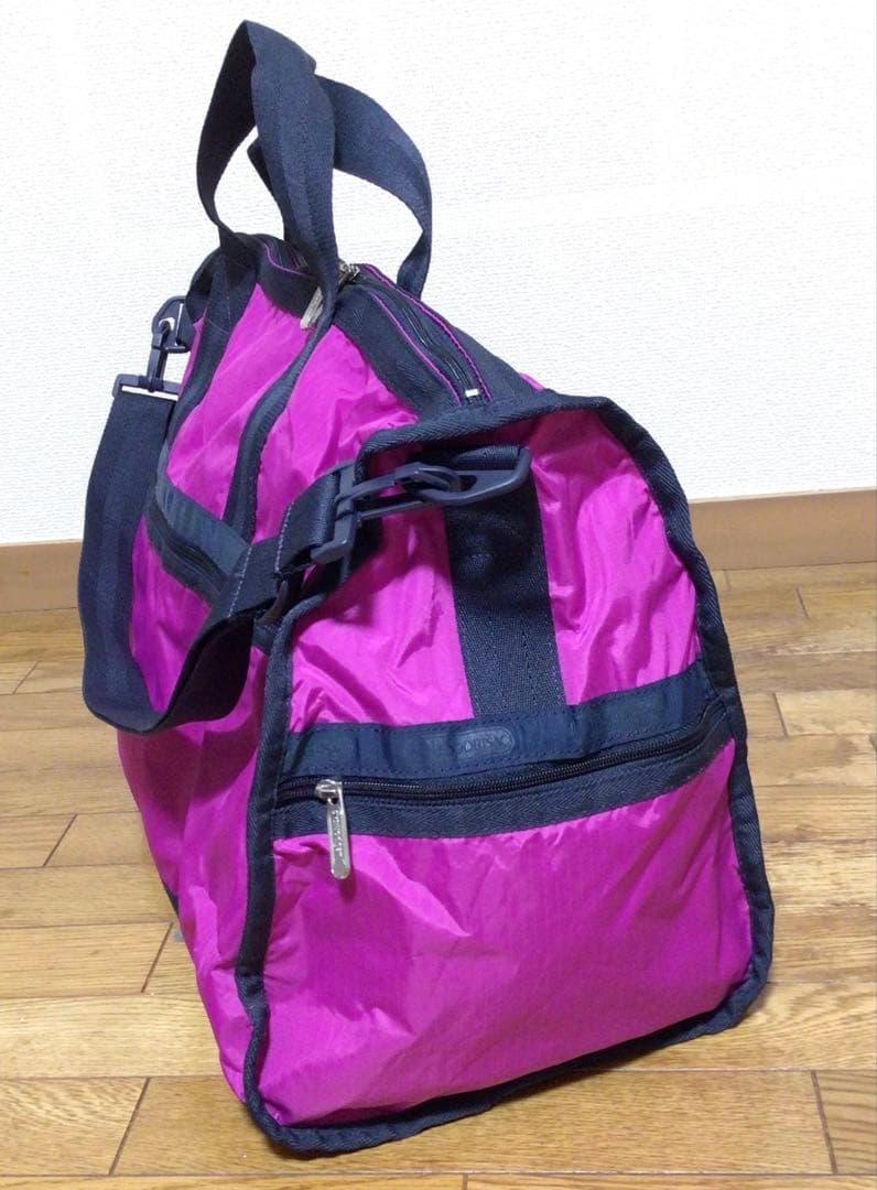 新品　レスポートサック　ラージウィークエンダー　ボストンバッグL ピンクネイビー