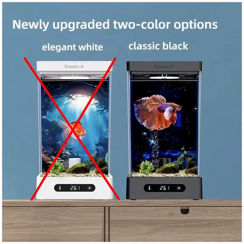 大丸【新品】ヒーター＆LED付小型水槽 黒2個・白2個