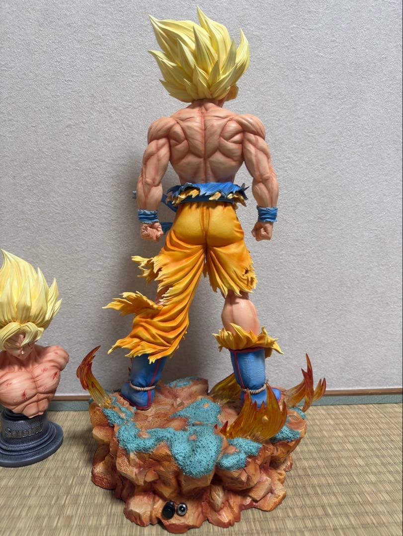 崎*黒様 ドラゴンボール 孫悟空 初超サイヤ人登場1/4 ガレージキット