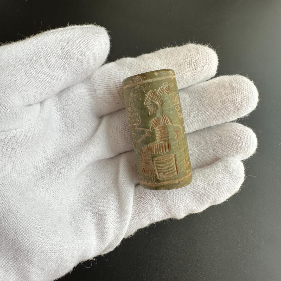 円筒印章 古代 メソポタミア文明 スタンプ 楔形文字 バビロン 1483