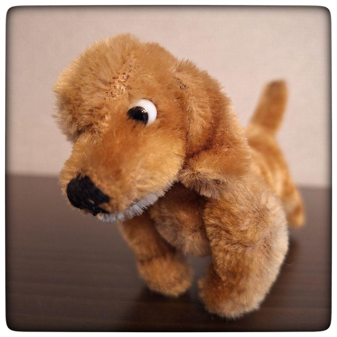 【希少 ミニチュアダックス 13cm】ヴィンテージ ポンチ目 ぬいぐるみ ココア