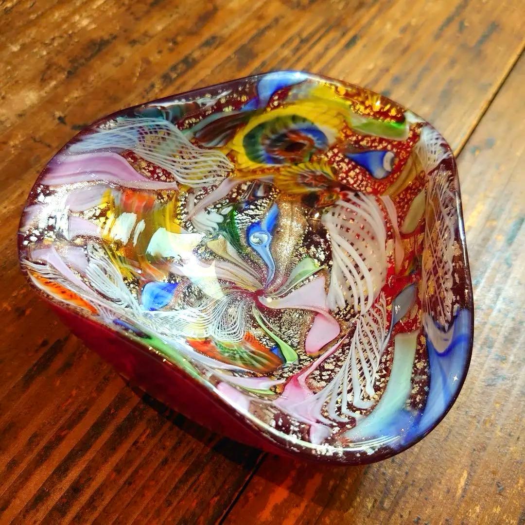 MURANO ムラノ ヴェネチアンガラス 器 小物入れ プレート