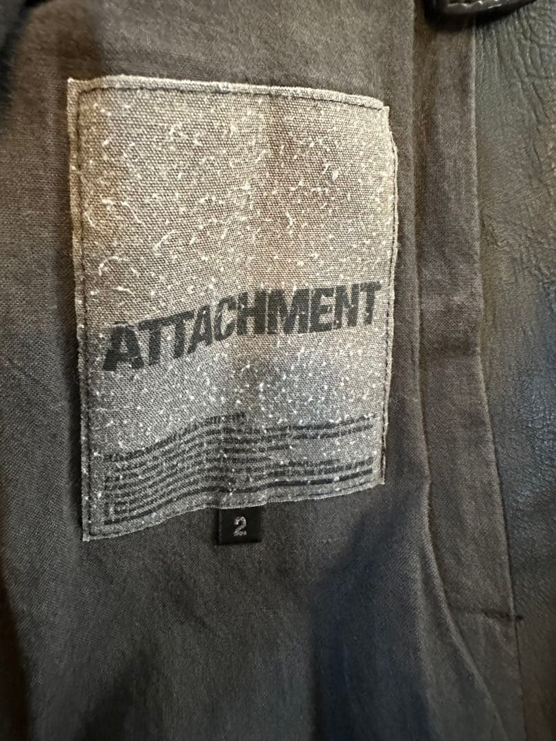 アタッチメント　ライダース　サイズ2 カーフレザー　ATTACHMENT