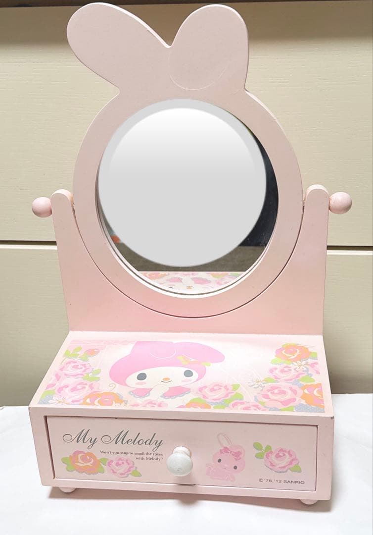 希少 レア ☆マイメロディ ローズガーデン シリーズ 木製 ミニドレッサー