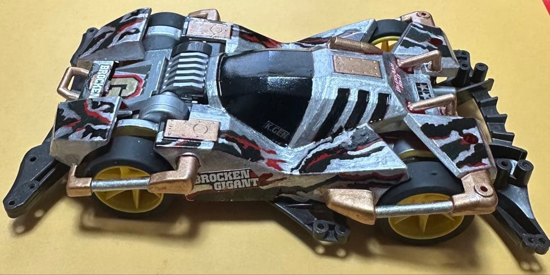 ミニ四駆 オリジナル塗装品 ブロッケンギガントG MINI 4WD 銀