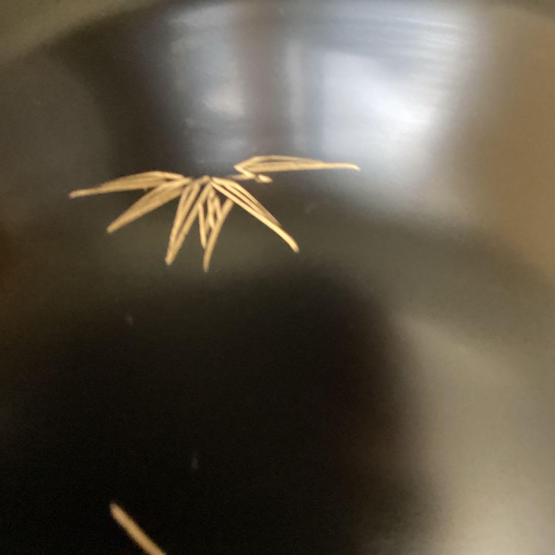 k2f5 漆器皿 20枚　　黒地 金色模様　年代物