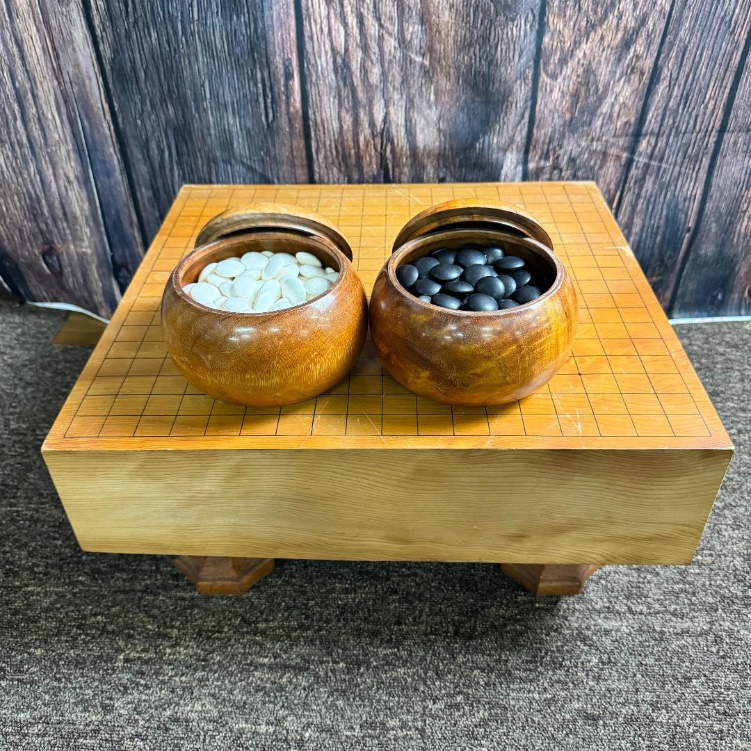 囲碁 碁盤 脚付 ヘソあり 碁石 セット 囲碁盤 ボードゲーム 趣味 娯楽 木製