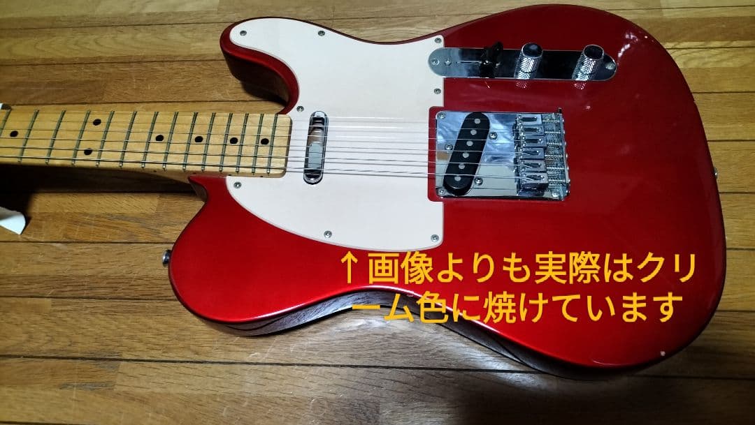 スクワイヤー by fender テレキャスター 赤